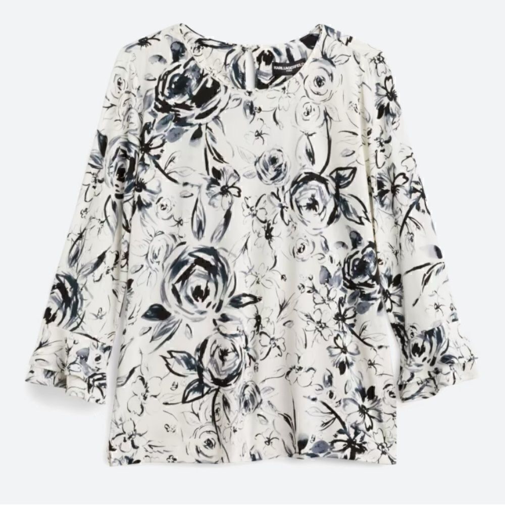 New Karl Lagerfeld Plus Size Knit Top Size XL